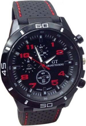 Hidzo Horloge GT Sport Ø 40 mm - Rood - Inclusief horlogedoosje