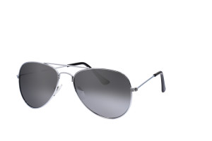 Hidzo Kinder Zonnebril Piloten Zilver - UV 400 - Zilvere Glazen