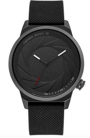 Hidzo Horloge Cadisen Ø 37 mm - Zwart - Inclusief horlogedoosje