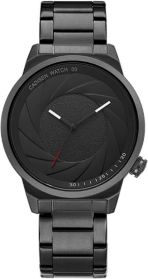 Hidzo Horloge Cadisen Ø 37 mm - Zwart - Inclusief horlogedoosje