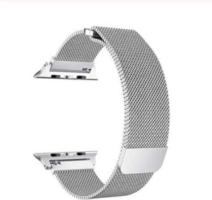 Hidzo RVS bandje - Geschikt Voor Apple Watch Series 1/2/3/4 (38&42mm) - Zilverkleurig