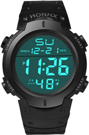 Hidzo Horloge Honhx Ø 47 mm - Zwart - Kunststof