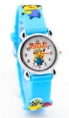 Hidzo Kinderhorloge Minion Ø 30 mm - Blauw - Siliconen