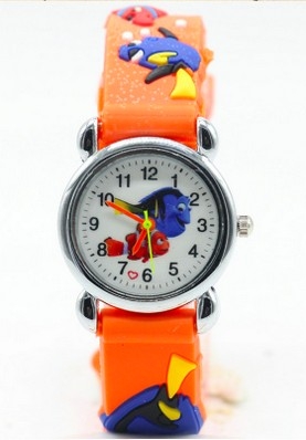 Hidzo Kinderhorloge Nemo Ø 30 mm - Oranje - Siliconen