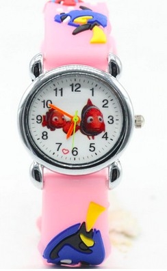 Hidzo Kinderhorloge Nemo Ø 30 mm - Roze - Siliconen