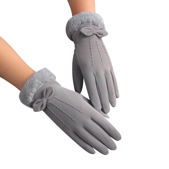 Hidzo Handschoenen - Dames - Grijs - Maat S/M - Touchscreen