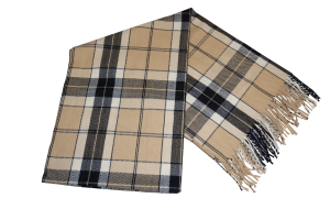 Hidzo Sjaal - 175cm_68cm - Katoen - Multicolor - Bruin/Zwart