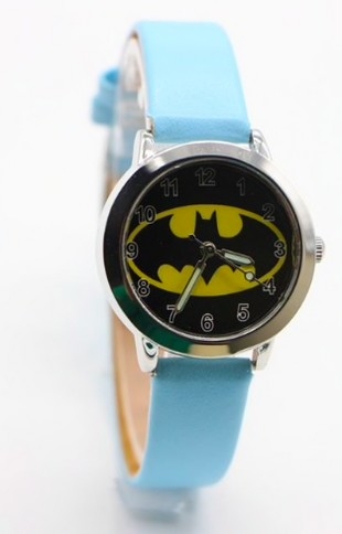 Hidzo Kinderhorloge Batman Ø 30 mm - Blauw - Kunstleer