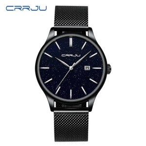 Hidzo Horloge - CRRJU - Zwart - Dames/Heren - Analoog - Ø35mm - staal