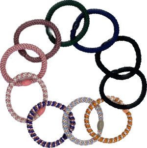 Hidzo Haarelastiekjes & Armband - Set van10stuks-Verschillende Kleuren