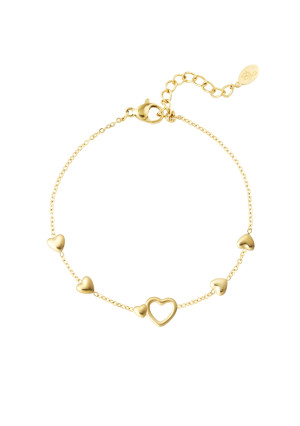 Hidzo armband - All you need is gold - Stainless steel - Goudkleurig