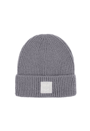 Hidzo Beanie - Muts - Lover of Smiley - Polyester - Grijs