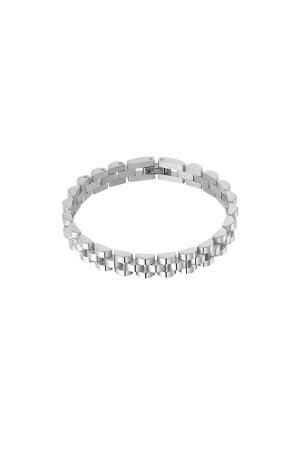 Hidzo armband - Classy link - Zilverkleurig - Stainless steel