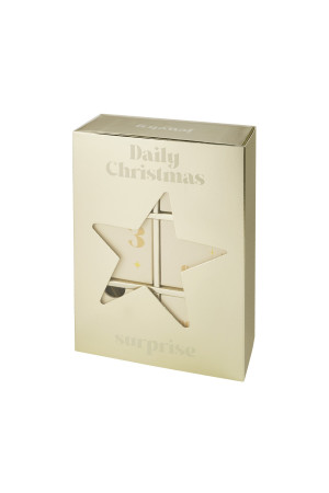Hidzo adventkalender - Golden star - Goudkleurig - Stainless steel
