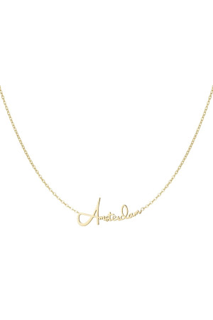 Hidzo ketting - Amsterdam - Goudkleurig - Stainless steel