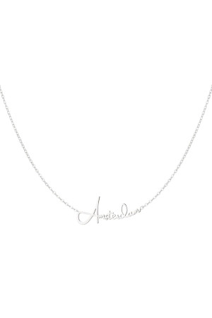 Hidzo ketting - Amsterdam - Zilverkleurig - Stainless steel