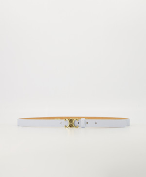 Hidzo riem - Eline Small - Classic Grain - Riemen met gesp - Licht blauw - Goudkleurig - Size 85