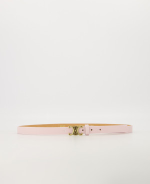 Hidzo riem - Eline Small - Classic Grain - Riemen met gesp - Licht roze - Goudkleurig - Size 85