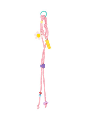 Hidzo Tas accessoires - Happy Flower Pendant - Pink - Tas Hanger