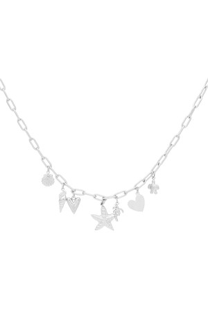 Hidzo ketting - Beach vibes - Stainless steel - Zilverkleurig