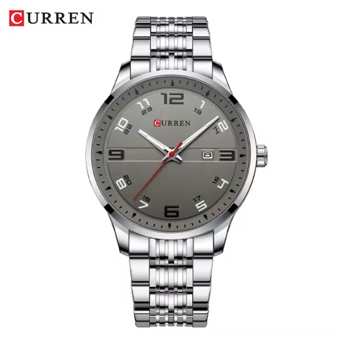 Curren - Horloge - Herenhorloge - Quartz - Grijs - Zilver - 44mm - 8411