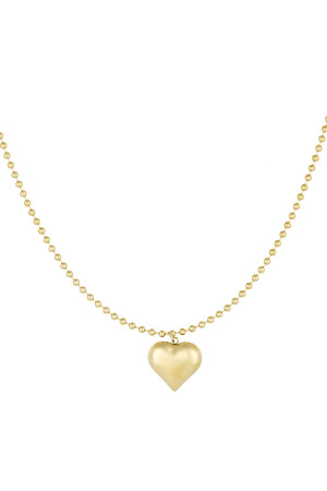 Hidzo ketting - Much love necklace - Stainless steel - Goudkleurig