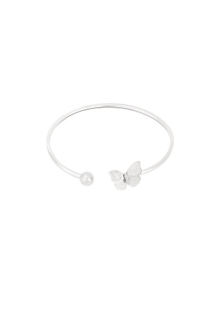 Hidzo armband - Butterfly babe - Stainless steel - Zilverkleurig