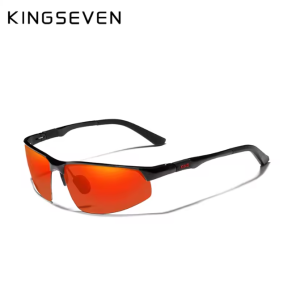 KINGSEVEN Zonnebril 9121 - Rood – Heren - Vrouwen - Gepolariseerd - UV400 - Sportief