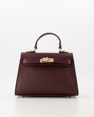 Juliet Handtas Bordeaux Rood Leer – Luxe Elegante Damestas