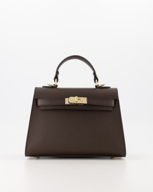 Juliet Handtas Donkerbruin Leer – Luxe Tijdloze Damestas