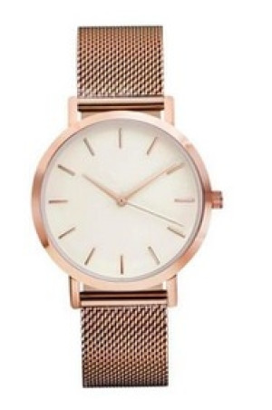Hidzo Horloge Relogio Ø 37 mm - Rose-Goud - Inclusief horlogedoosje