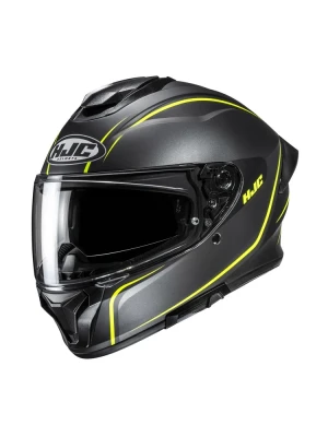 Kask integralny HJC C71 Quez czarno-żółty + Gratisy