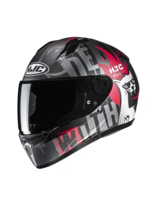 Kask integralny HJC C10 Fop szaro-czerwony + Gratisy
