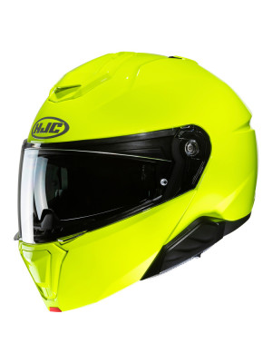 Kask szczękowy HJC i91 Solid fluo zielony + Gratisy