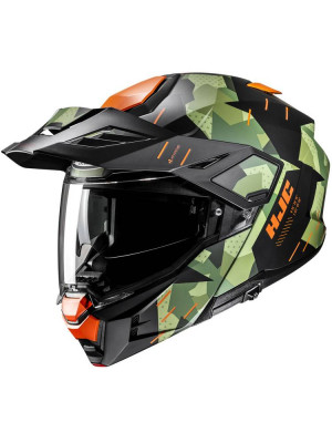 Kask szczękowy HJC I80 Roki czarno-zielony + Gratisy