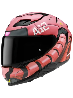 Kask integralny HJC F71 Zaku Bandai Namco różowo-czarny + Gratisy