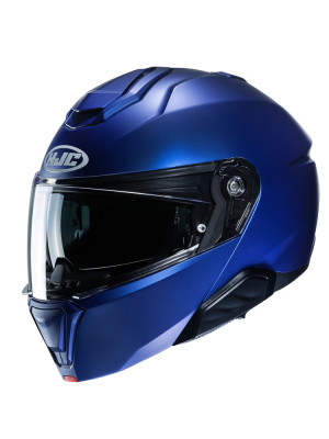 Kask szczękowy HJC i91 Solid Semi Flat niebieski + Gratisy