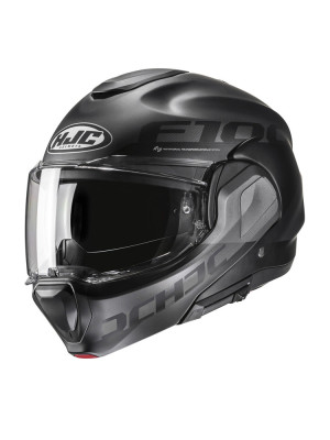 Kask szczękowy HJC F100 Hetal czarny + Gratisy