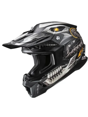Kask enduro HJC C50 Mecha Beast czarno-szary + Gratisy