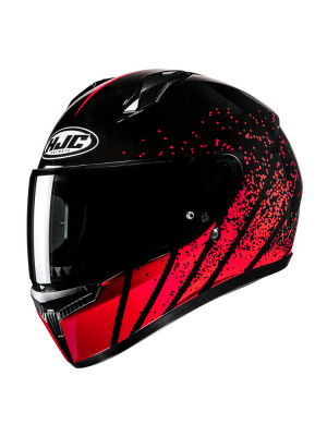 Kask integralny HJC C10 Haven czarno-czerwony + Gratisy