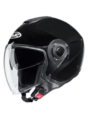 Kask otwarty HJC i40N Solid czarny + Gratisy