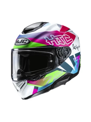 Kask integralny HJC RPHA 72 Goldy biało-zielony + Gratisy