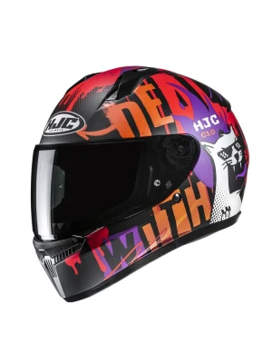 Kask integralny HJC C10 Fop czarno-czerwony + Gratisy