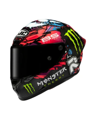Kask integralny HJC RPHA 1 V2 Carbon Funky Diablo czarno-czerwony + Gratisy