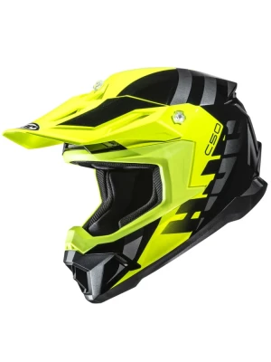 Kask enduro HJC C50 Mirage żółto-czarny + Gratisy