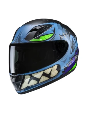 Kask integralny dziecięcy HJC Y10 Frank niebieski + Gratisy