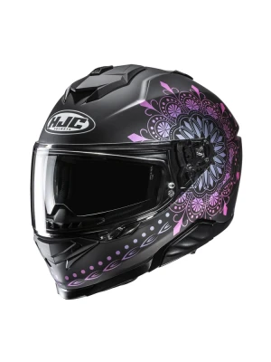 Kask integralny HJC i71 Niel czarno-różowy + Gratisy
