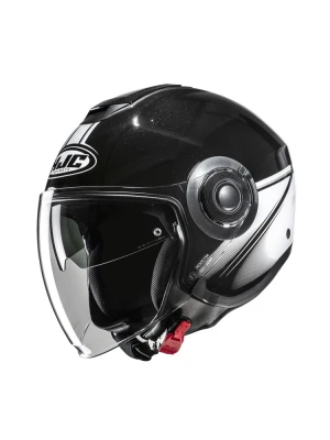 Kask otwarty HJC i40N Vision czarno-biały + Gratisy