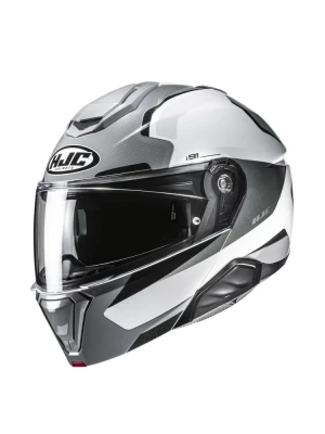 Kask szczękowy HJC i91 Felio szaro-biały + Gratisy