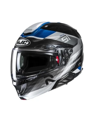 Kask szczękowy HJC RPHA 91 Madal czarno-niebieski + Gratisy